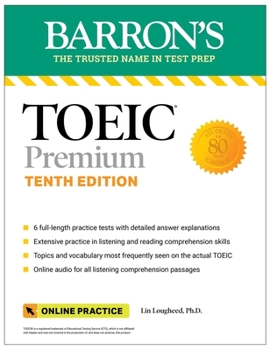 Paperback Toeic Premium: 6 Practice Tests + Online Audio, Tenth Edition Book