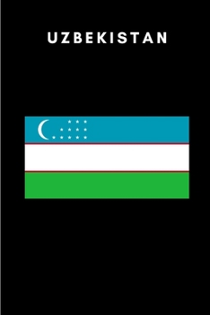 Uzbekistan: Country Flag A5 Notebook to write in with 120 pages