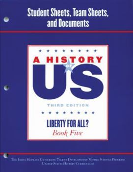 Paperback Johns Hopkins University Student Workbook for Book 5 Hofus (A ^AHistory of US) Book