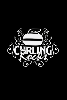 Curling rocks: 6x9 curling | dotgrid | dot grid paper | notebook | notes