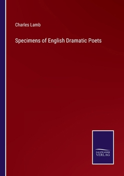 Paperback Specimens of English Dramatic Poets Book