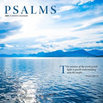 Calendar Psalms 2025 12 X 24 Inch Monthly Square Wall Calendar Plastic-Free Book