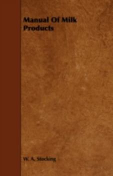 Paperback Manual of Milk Products Book