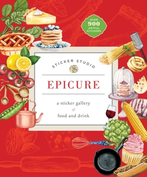 Hardcover Sticker Studio: Epicure: A Sticker Gallery of Food and Drink Book