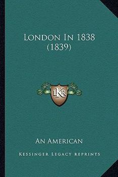 Paperback London In 1838 (1839) Book