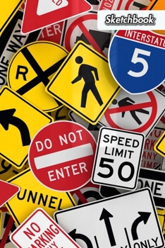 Paperback Sketchbook: Driving Instructor - Unlined Notebook 150 Blank Pages 6 x 9 in. - Traffic School - Multi-Purpose - Unruled Journal - C Book