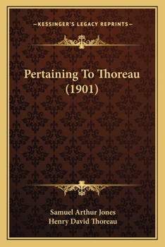 Paperback Pertaining To Thoreau (1901) Book