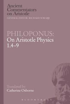 Paperback Philoponus: On Aristotle Physics 1.4-9 Book