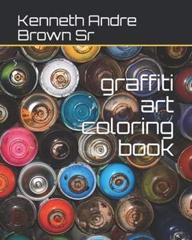 Paperback graffiti art coloring book