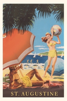 Paperback Vintage Journal St. Augustine Travel Poster Book