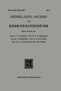 Paperback Nederlands Archief Voor Kerkgeschiedenis [Dutch] Book