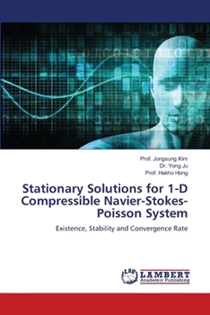 Stationary Solutions for 1-D Compressible Navier-Stokes-Poisson System: Existence, Stability and Convergence Rate