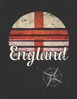 England: English Vintage Flag Personalized Retro Gift Idea for Coworker Friend or Boss  2020 Calendar Daily Weekly Monthly Planner Organizer