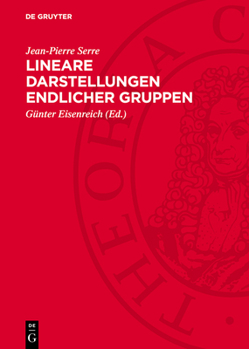 Hardcover Lineare Darstellungen Endlicher Gruppen [German] Book