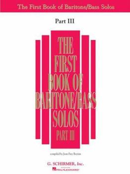 Paperback First Book of Baritone/Bass Solos - Part III Book