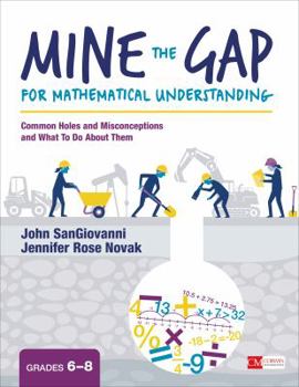 Paperback Mine the Gap for Mathematical Understanding, Grades 6-8: Common Holes and Misconceptions and What to Do about Them Book