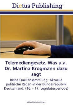 Paperback Telemediengesetz. Was u.a. Dr. Martina Krogmann dazu sagt [German] Book