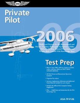 Paperback Private Pilot Test Prep: Study and Prepare for the Recreational and Private Airplane, Helicopter, Gyroplane, Glider, Balloon, Airship, Powered Book