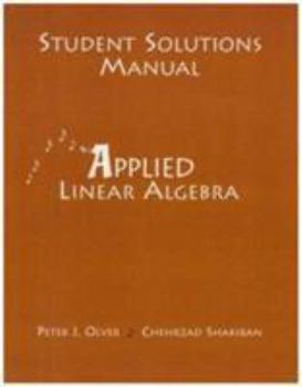 Paperback Student Solutions Manual for Applied Linear Algebra Book