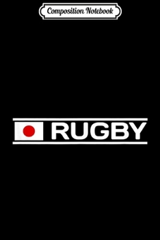 Paperback Composition Notebook: Japan Flag Rugby Journal/Notebook Blank Lined Ruled 6x9 100 Pages Book