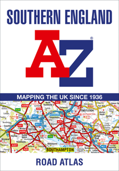 Paperback Southern England Regional A-Z Road Atlas Book