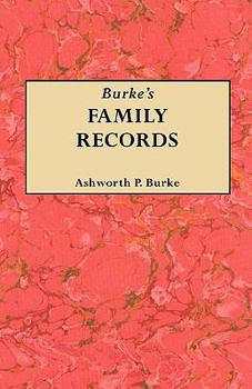 Paperback Burke's Family Records Book