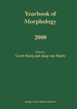 Paperback Yearbook of Morphology 2000 Book