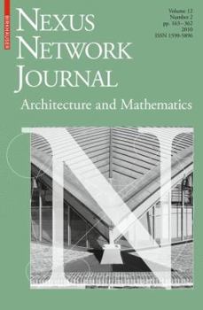 Paperback Nexus Network Journal 12,2: Architecture and Mathematics Book