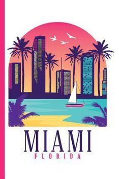 Paperback Cityscape - Miami Florida: College Ruled Notebook Book