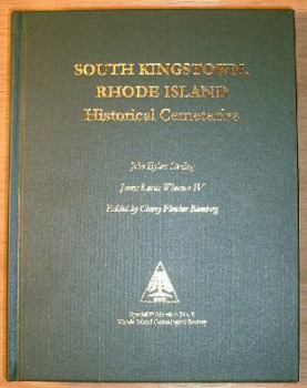 Hardcover SOUTH KINGSTOWN, Rhode Island Historical Cemeteries Book