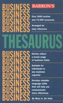 Paperback Barron's Business Thesaurus Book