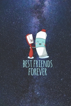 Paperback Best Friends Forever Toothbrush Toothpaste Funny Journal Book