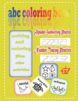 Paperback abc coloring book: The Little ABC Coloring Book (Dover Little Activity Books Practice for Kids with Pen Control, Line Tracing, Letters, a Book