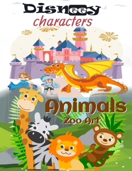 Paperback Disneey & Animals Zoo Art Book