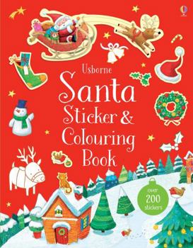 SANTA STICKER AND COLOURING BOOK - Book  of the Sticker and Colouring Books