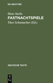 Hardcover Fastnachtspiele [German] Book