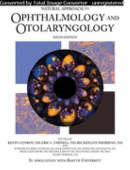 Hardcover Natural Approach to Ophthalmology and Otolaryngology Book