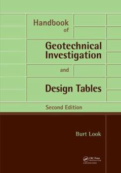 Paperback Handbook of Geotechnical Investigation and Design Tables Book
