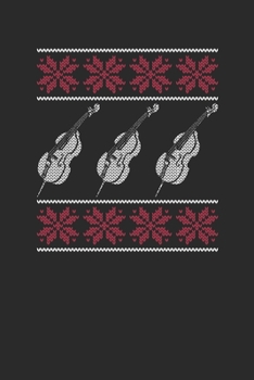 Christmas Cello: Dotted Bullet Notebook (6" x 9" - 120 pages) ~ Christmas Themed Notebook for Daily Journal, Diary, and Gift