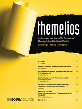 Paperback Themelios, Volume 34, Issue 2 Book