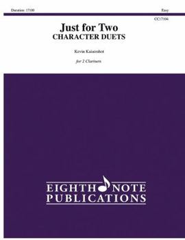 Paperback Just for Two -- Character Duets: 2 Clarinets, Part(s) Book