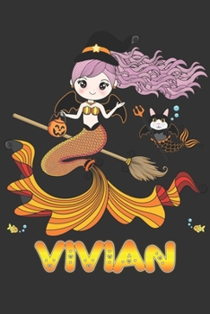 Paperback Vivian: Vivian Halloween Beautiful Mermaid Witch, Create An Emotional Moment For Vivian?, Show Vivian You Care With This Perso Book