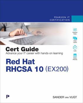 Paperback Red Hat Rhcsa 10 Cert Guide: Ex200 Book