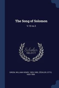 Paperback The Song of Solomon: V.10 no.3 Book