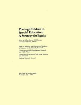 Paperback Placing Children in Special Education: A Strategy for Equity Book