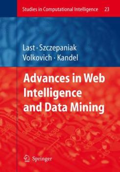 Paperback Advances in Web Intelligence and Data Mining Book