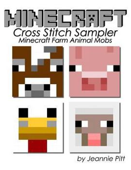 Paperback Minecraft Cross Stitch Sampler: Farm Animal Mobs Book