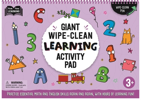 Spiral-bound Giant Wipe-Clean Learning Activity Pack: Practice Essential Math and English Skills, with Hours of Learning Fun! 3+ Book