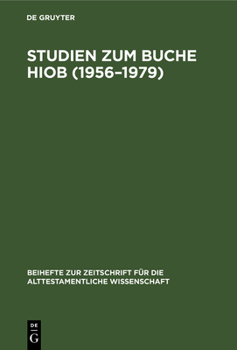 Hardcover Studien Zum Buche Hiob (1956-1979) [German] Book