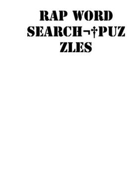 Rap Word Search puzzles: large print puzzle book.8,5x11, matte cover, white,55 Music Activity Puzzle Book with solution